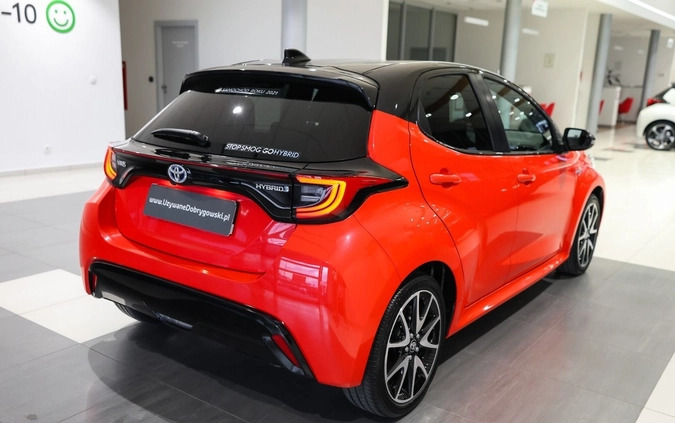 Toyota Yaris cena 96850 przebieg: 57087, rok produkcji 2021 z Świdwin małe 596